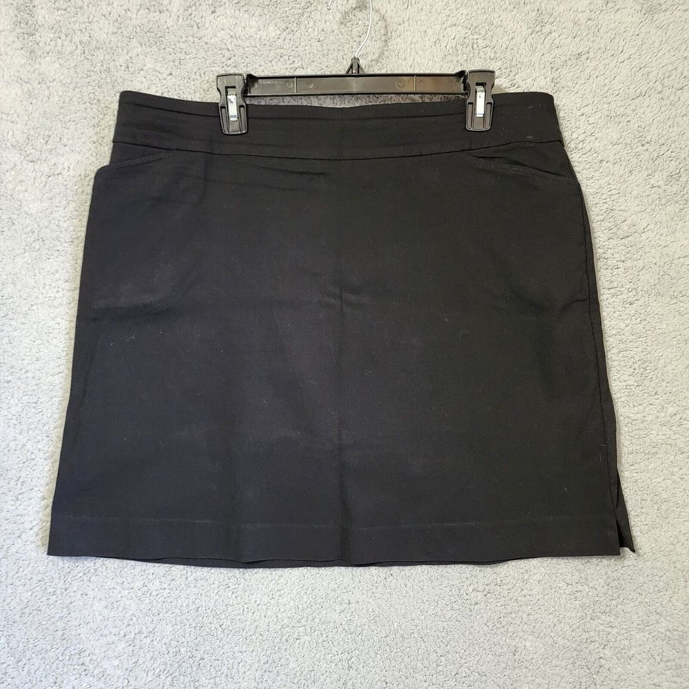 Coral Bay Golf Womans Skirt Skort Black Size‎ 1X Pull On Stretch Plus Size